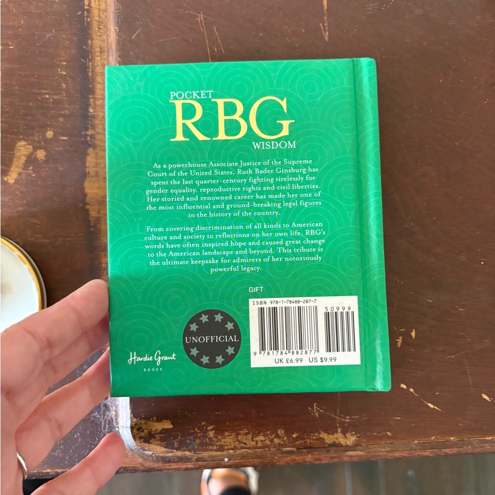 Pocket RBG Wisdom Book Justice Ginsberg Quote Book - Picture 3 of 4